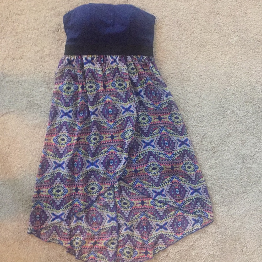 NWT Strapless high low dress